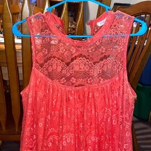 Flowy Coral Dress